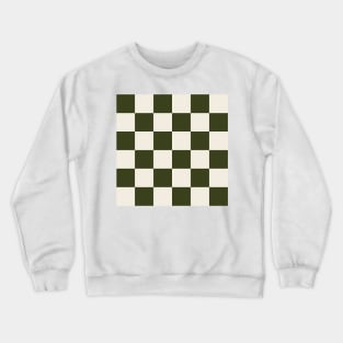 Checkered (Dark Olive Green) Crewneck Sweatshirt